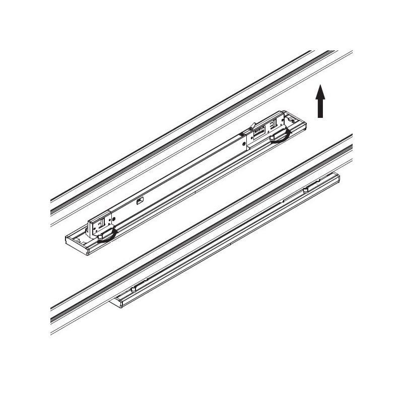 Lištové LED svítidlo TRITO LT120B 90° 54W černé