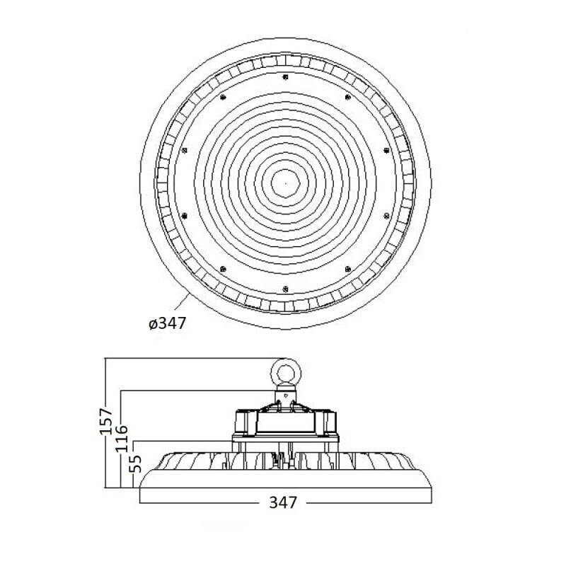 LED průmyslové svítidlo DALI DA5-UFO200W