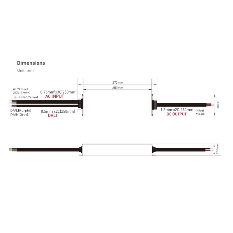 DALI LED zdroj 12V 200W DT6 DA-12-200