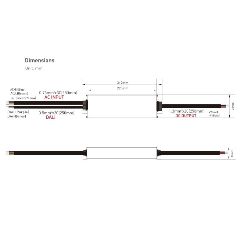 DALI LED zdroj 24V 100W DT6 DA-24-100