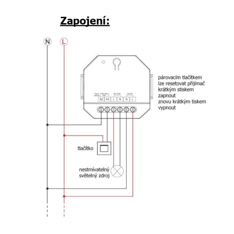 Spínač dimLED RF ACS15A