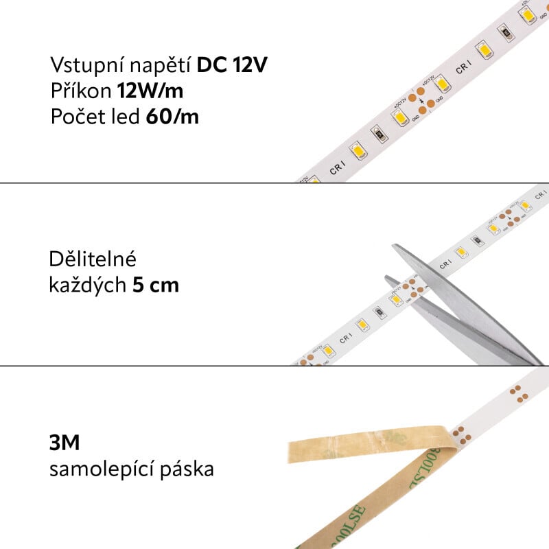 LED pásek CRI-300 vnitřní záruka 3 roky