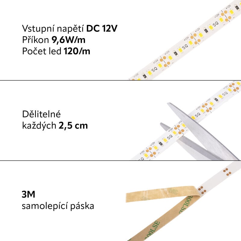 LED pásek zalitý SQ3-W600