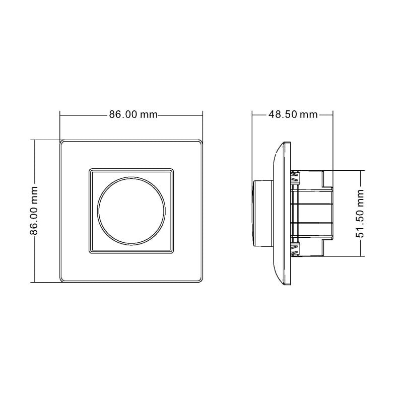 Stmívač dimLED OV TRIAK KNT240W bílý