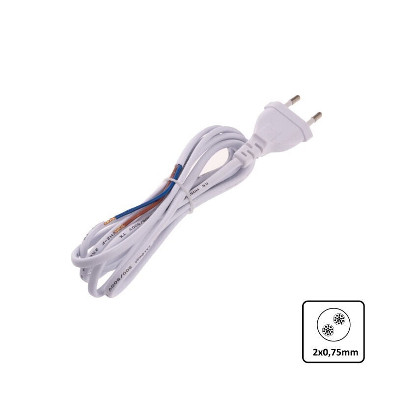 Flexo šňůra 2m 2x0,75mm2