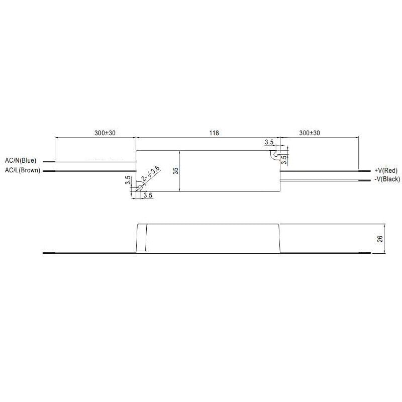 LED zdroj 12V 36W LPV5-12-36 Záruka 5 let