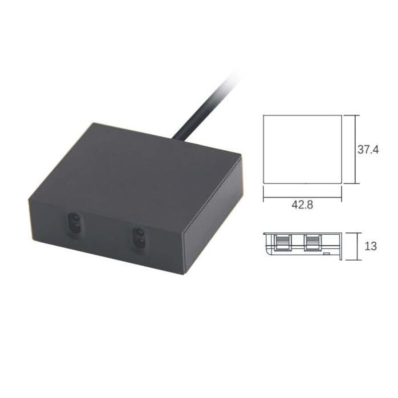 Skříňový spínač DUAL IRD2 12-24V černý