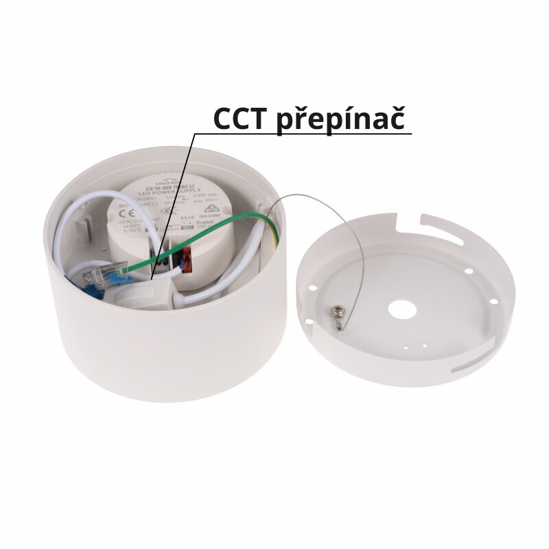 LED svítidlo LOXO 8W CCT bílé stropní