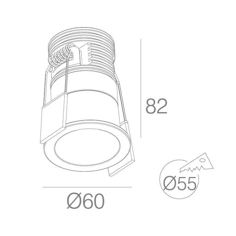 LED podhledové svítidlo AURO 9W černé