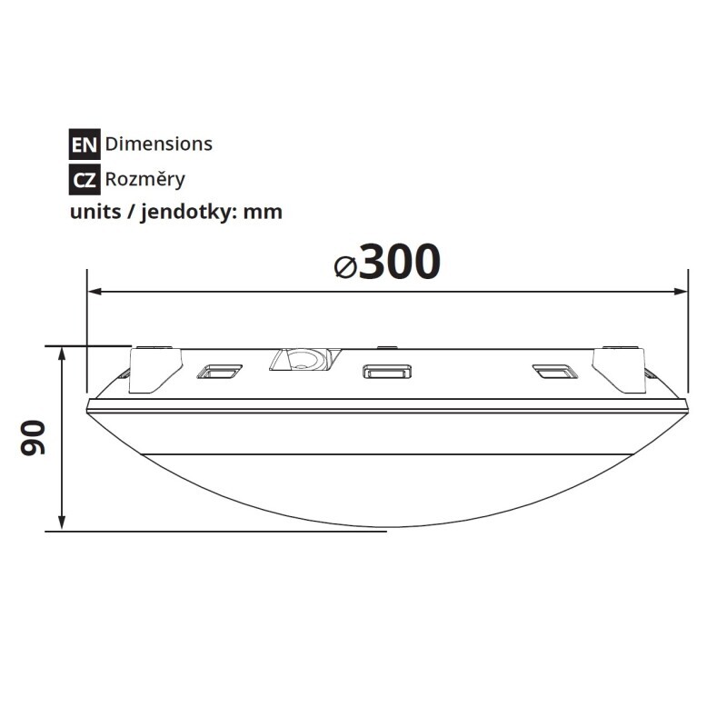 LED svítidlo DESPRE 20W CCT černé IP65