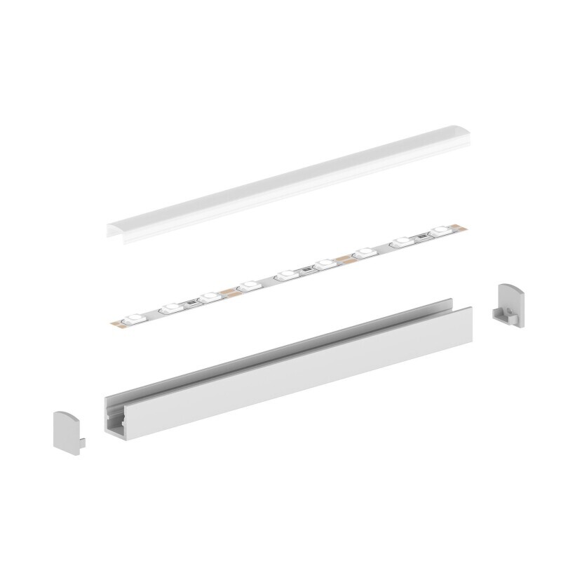 LED profil P4-4 mini černý
