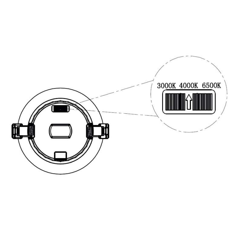 LED podhledové svítidlo SHIMO IP54 5W CCT UGR<9