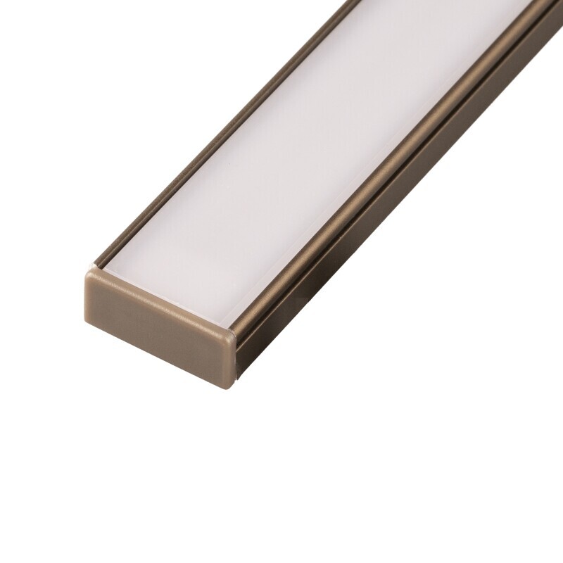 LED profil N14B - nástěnný bronzový