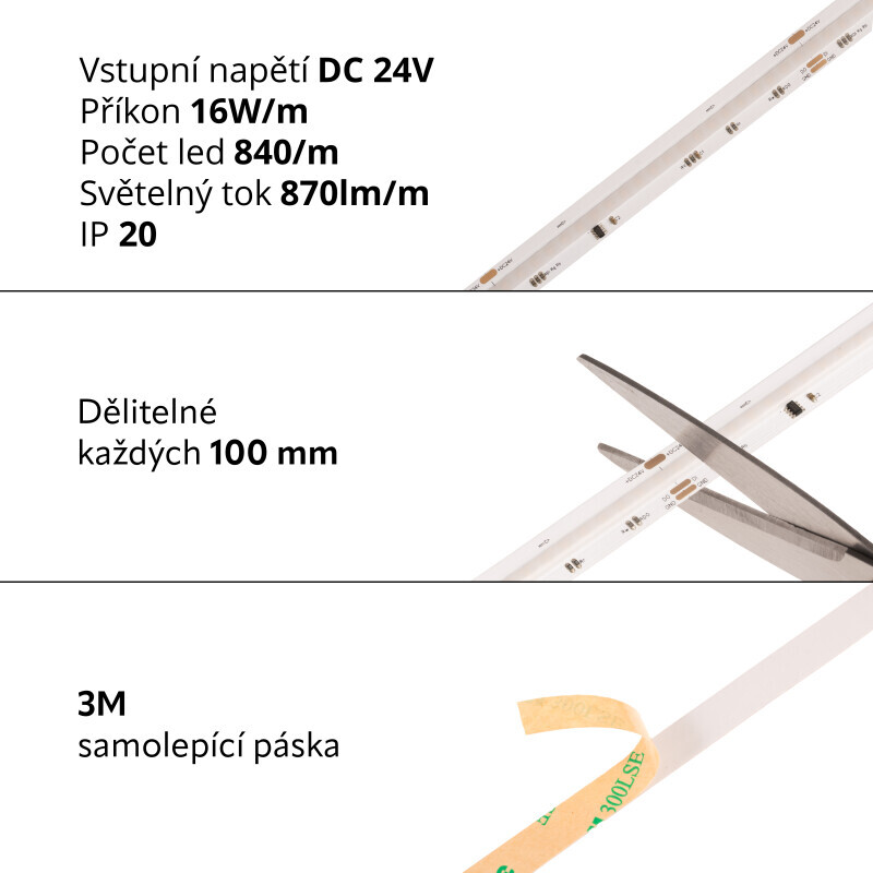 LED pásek digitální 24SPI16 RGBW WS2814F