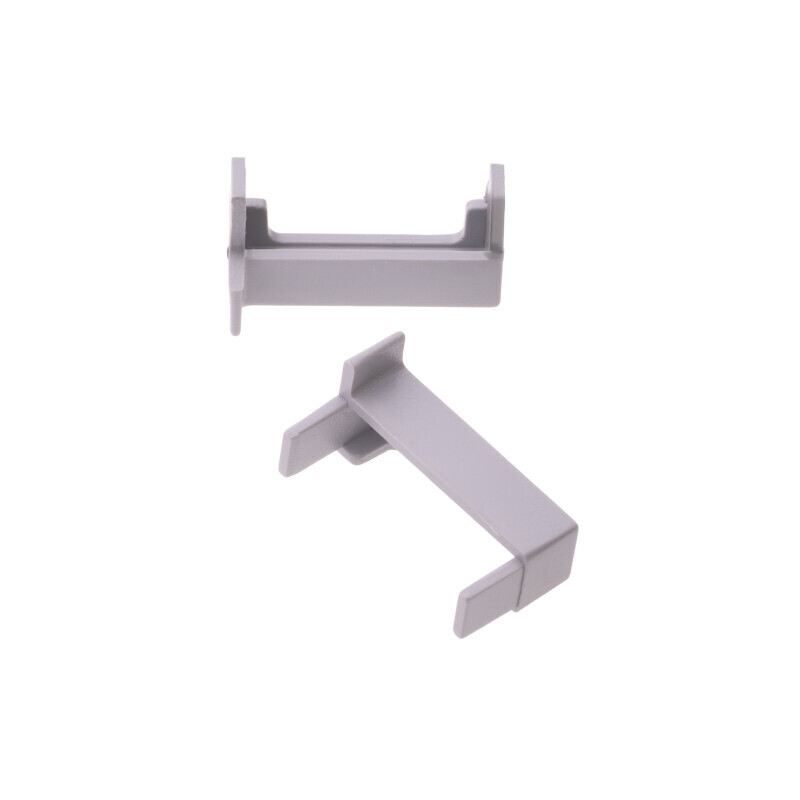 Pár koncovek profilu 2SP-S stříbrné