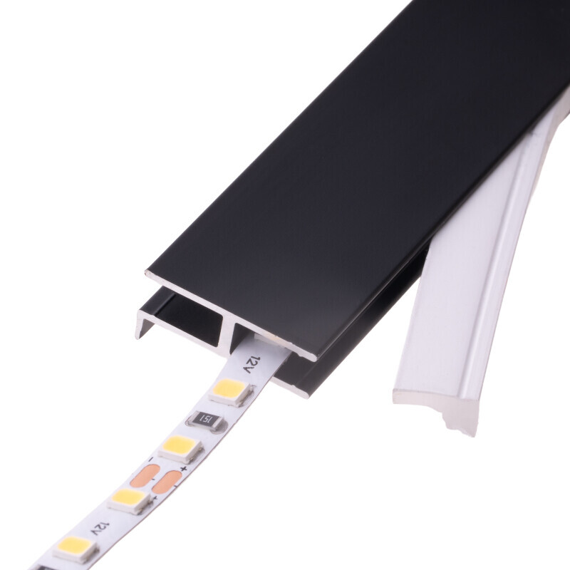 LED profil 2SP-S stříbrný pro police