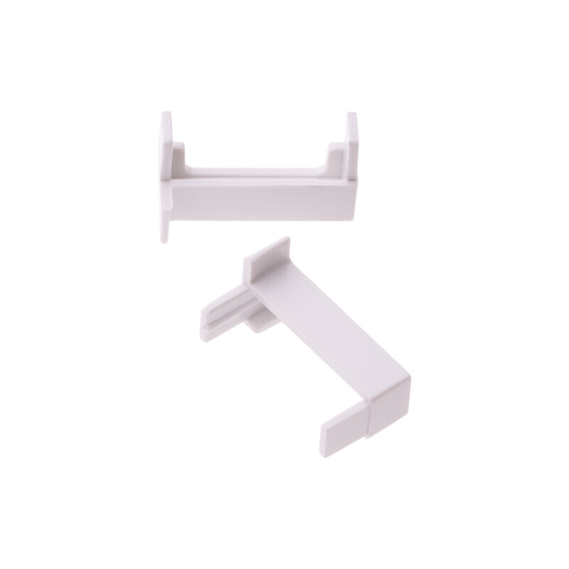 Pár koncovek profilu 2SP-W bílé