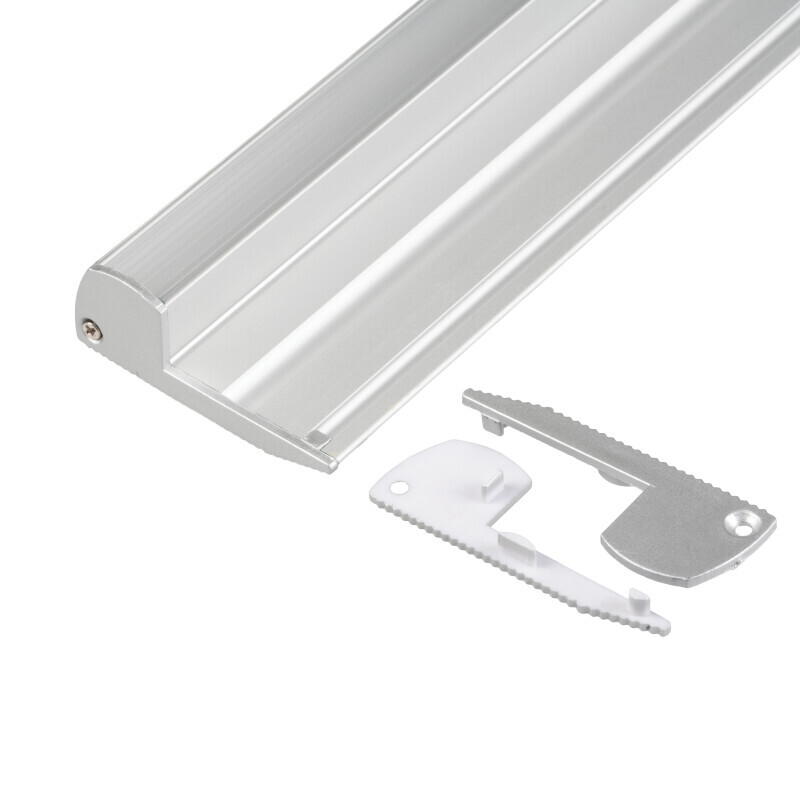 Pár koncovek profilu ST2-S šedé