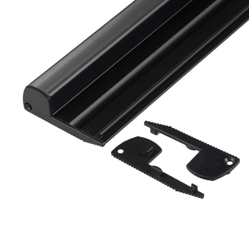 Pár koncovek profilu ST2-C černé