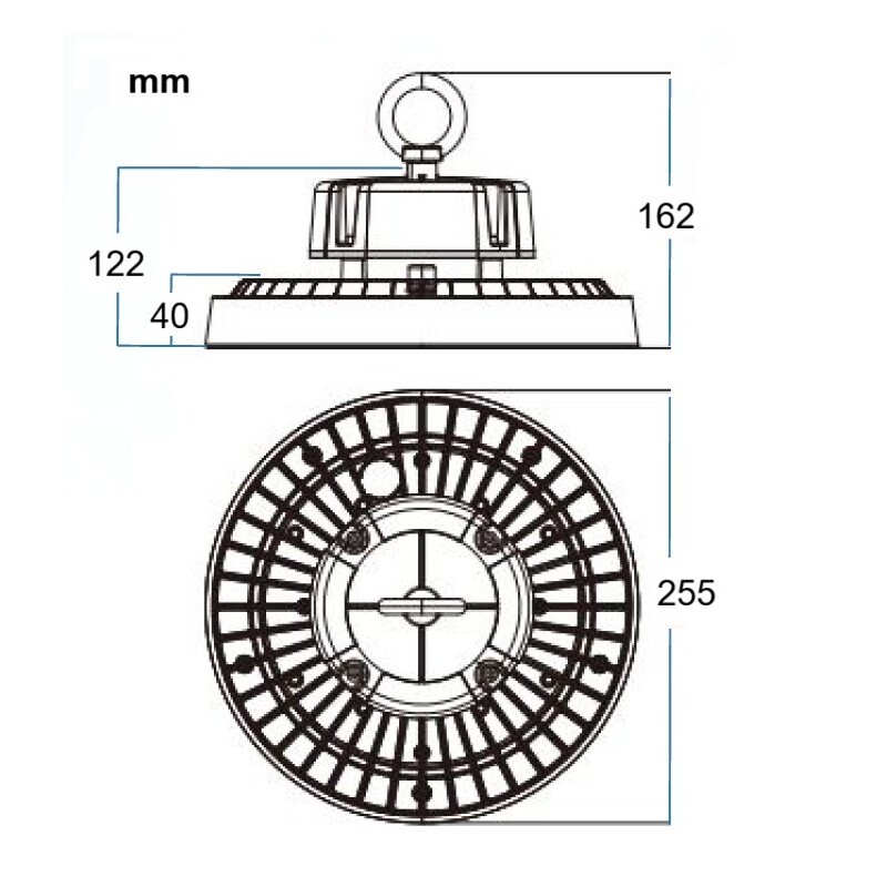 LED průmyslové CCT svítidlo CT5-UFO100W