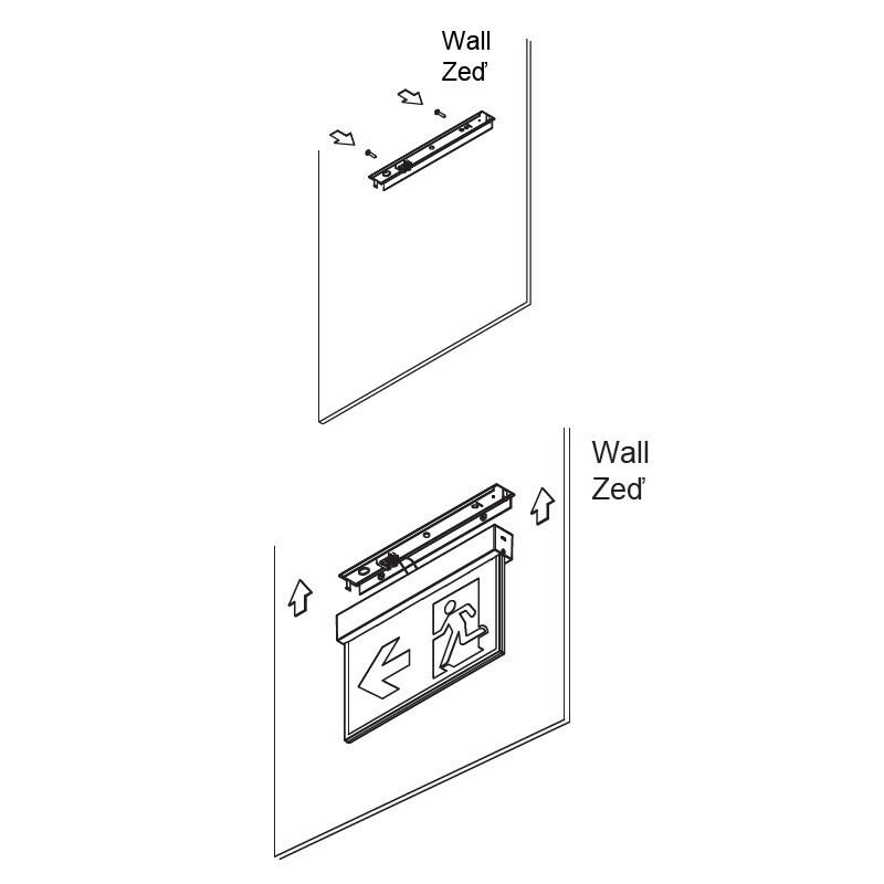 LED nouzové svítidlo EM2S
