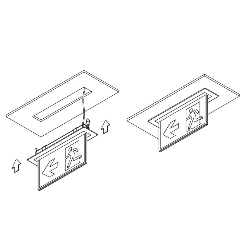 Vestavný držák pro svítidlo EM2S