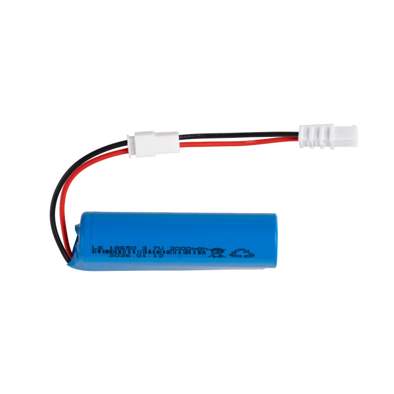 Baterie 18650, 2000mAh, 3.7V s konektorem
