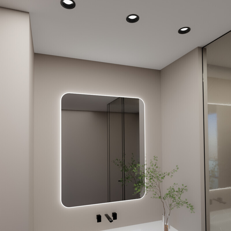 LED podhledové svítidlo IPO IP54 15W CCT černé
