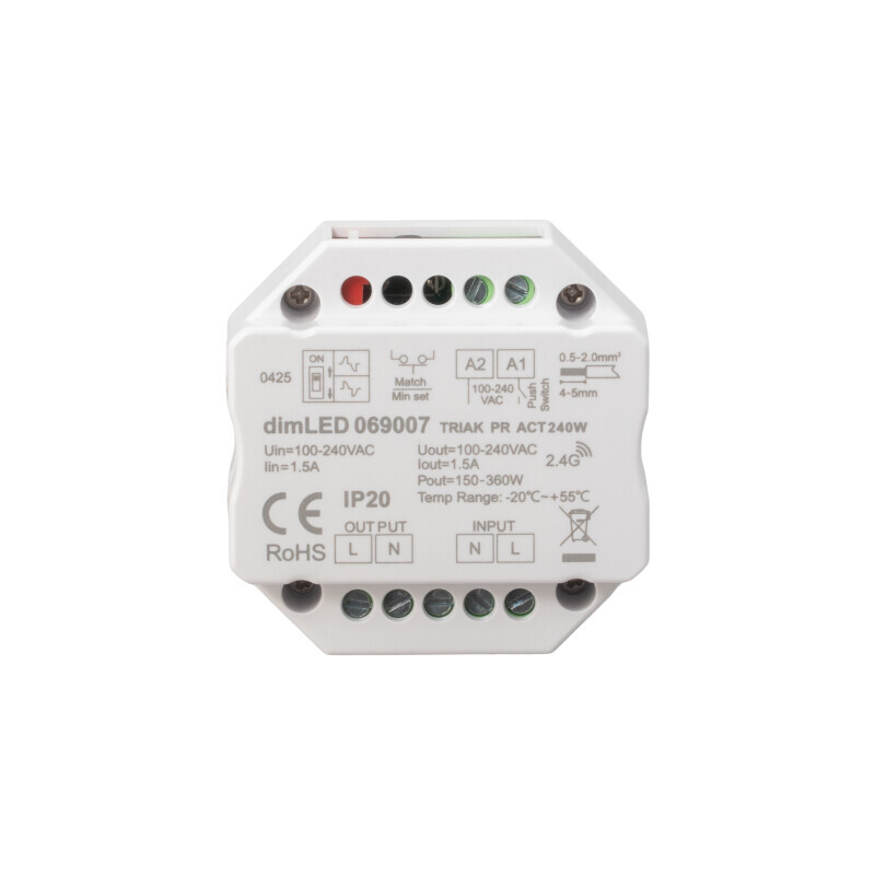 Stmívač dimLED TRIAK PR ACT240W