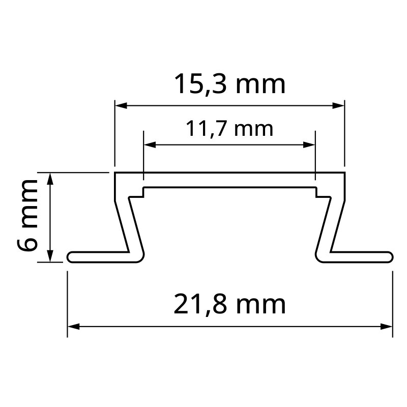LED profil V4 mini vestavný