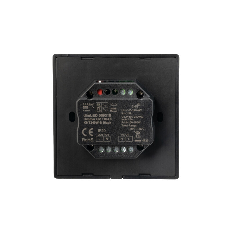 Stmívač dimLED OV TRIAK KNT240W černý