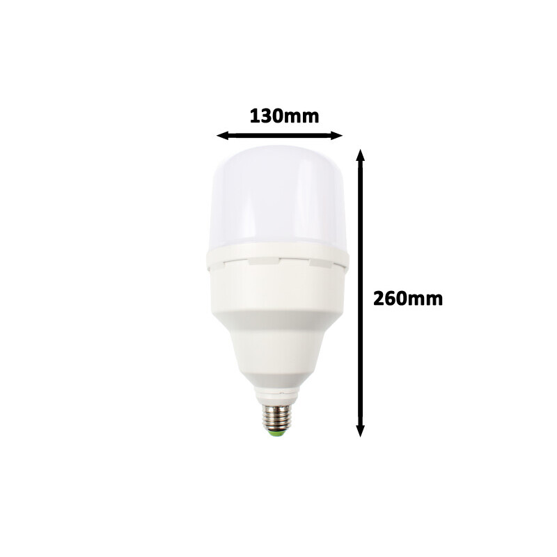 LED žárovka E27-T130 50W