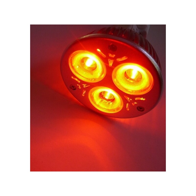 Barevná LED žárovka MR16 3x1W60