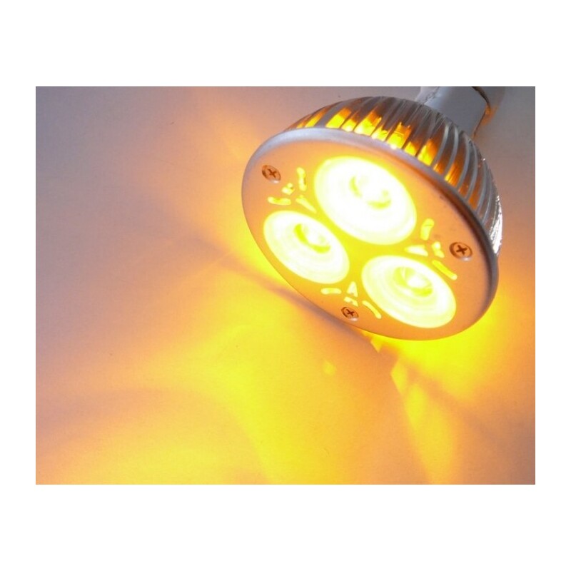 Barevná LED žárovka MR16 3x1W60