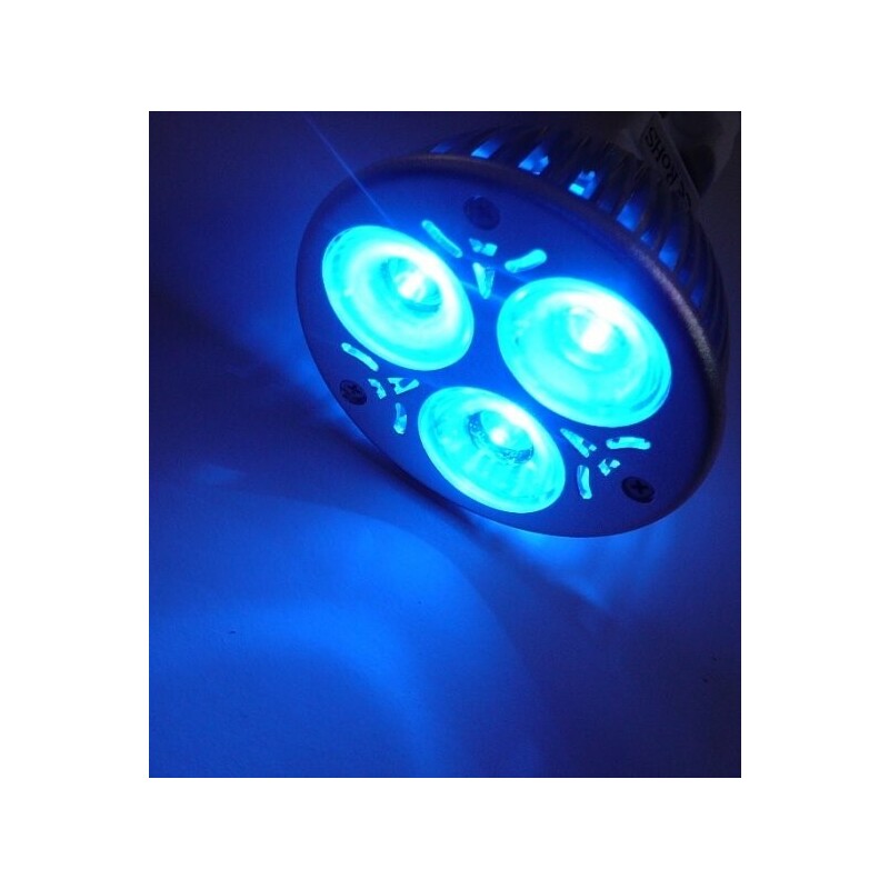 Barevná LED žárovka MR16 3x1W60