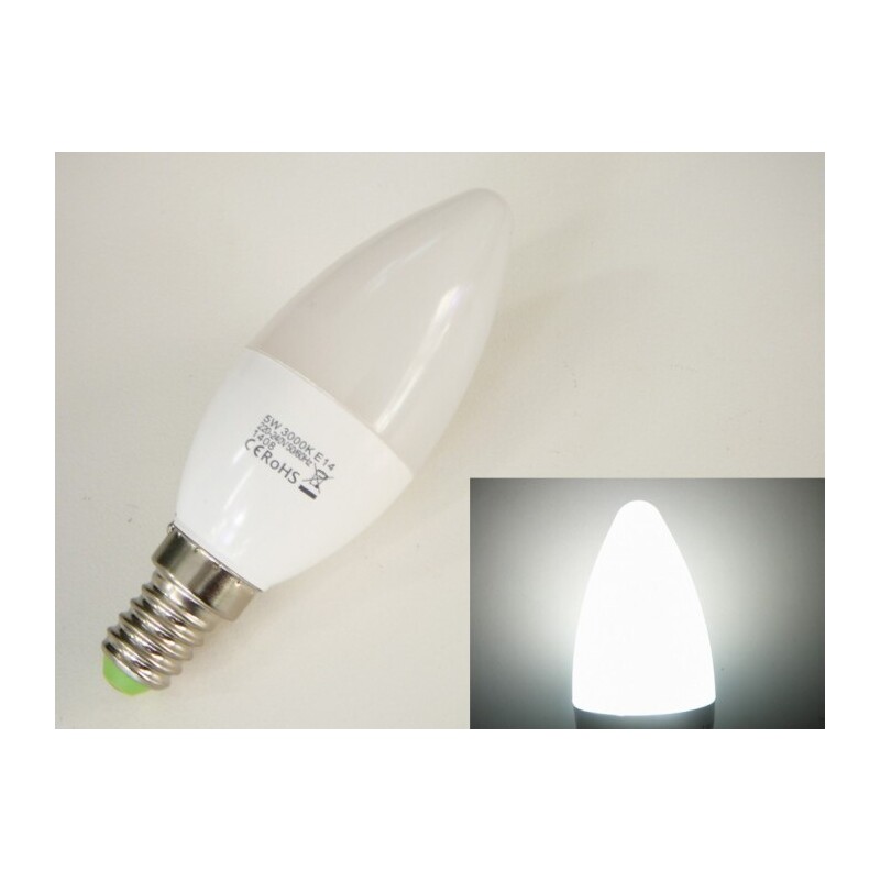 LED žárovka E14 EV5W svíčka