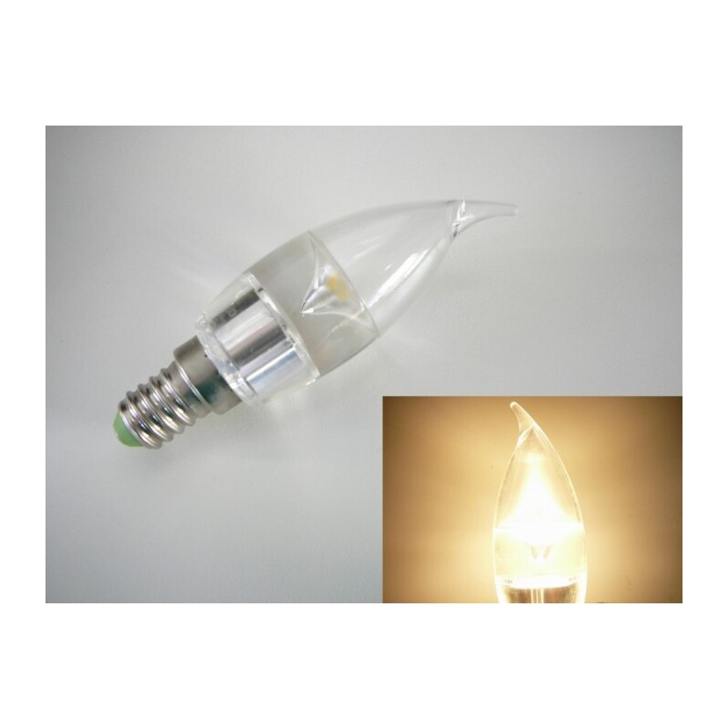 LED žárovka E14 SE3W240 čirá svíčka