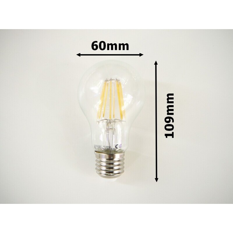 LED žárovka E27 DIMF8W FILAMENT