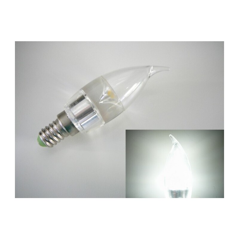 LED žárovka E14 SE3W240 čirá svíčka