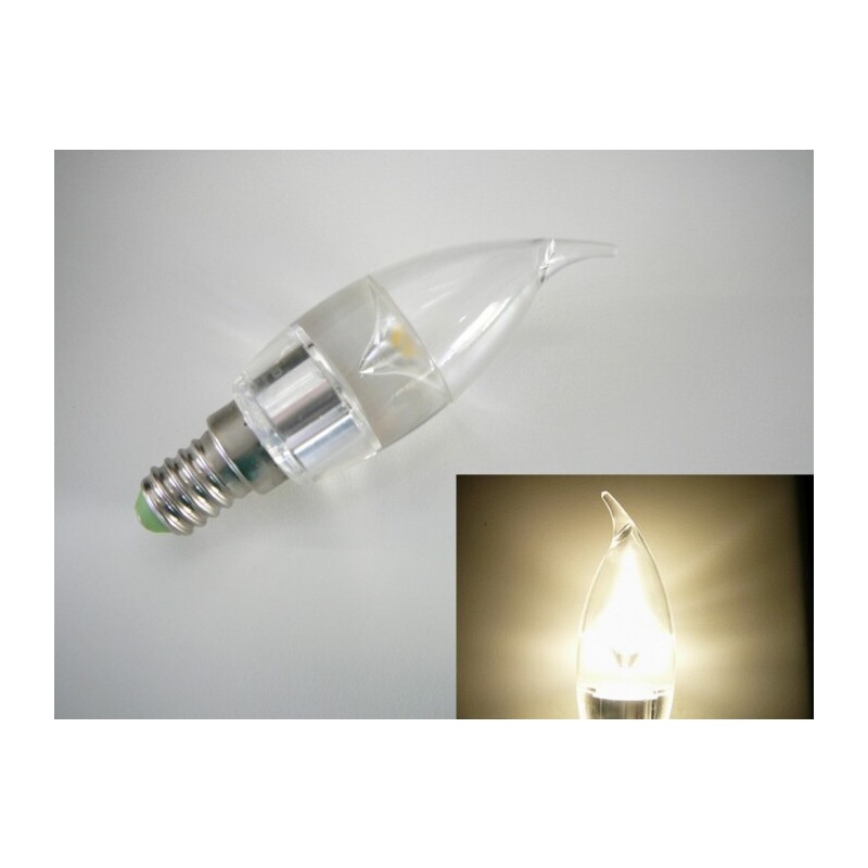 LED žárovka E14 SE3W240 čirá svíčka