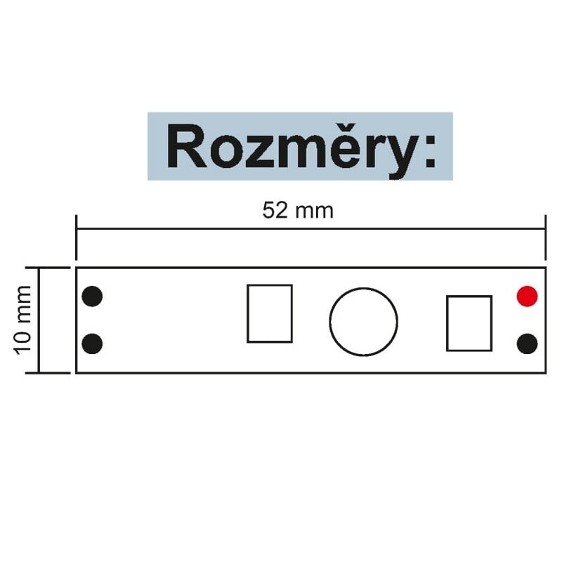 Pohybový spínač do profilu 10A