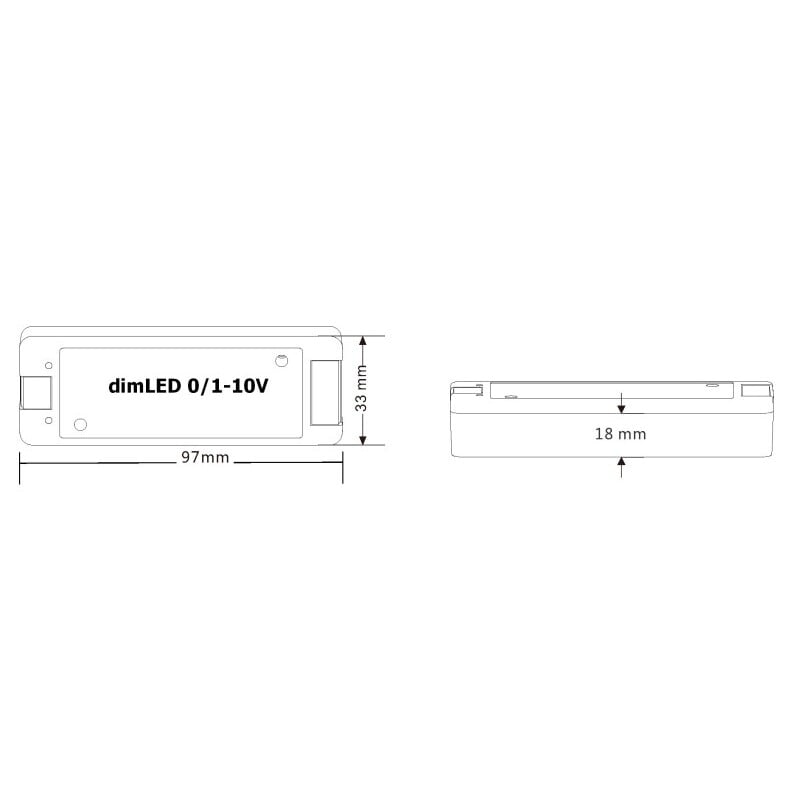 dimLED stmívač 0/1-10V 8A