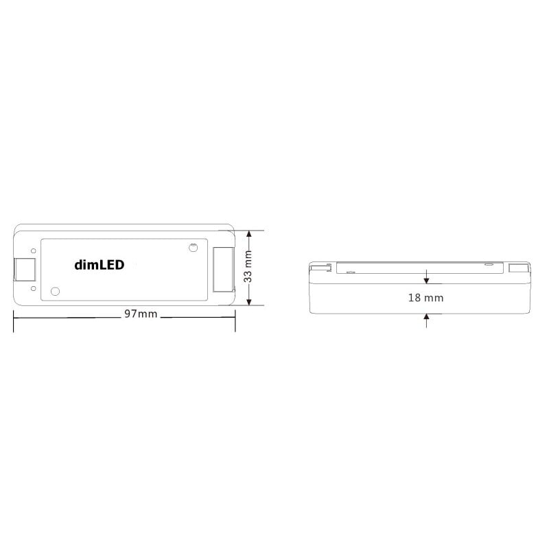 Přijímač dimLED PR RGB1 3v1