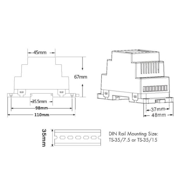 Stmívač dimLED TRIAK PR DIN480W