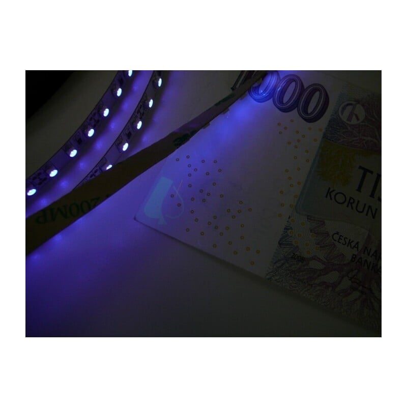 UV LED pásek 9,6W original UV čip