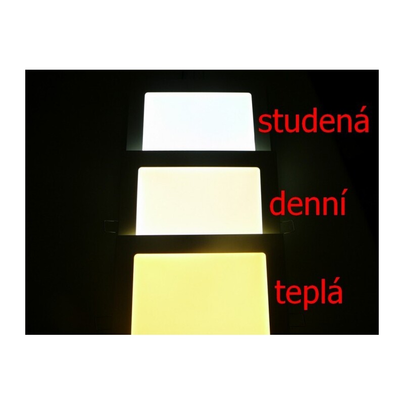 PS12 LED panel 12W přisazený čtverec 166x166mm