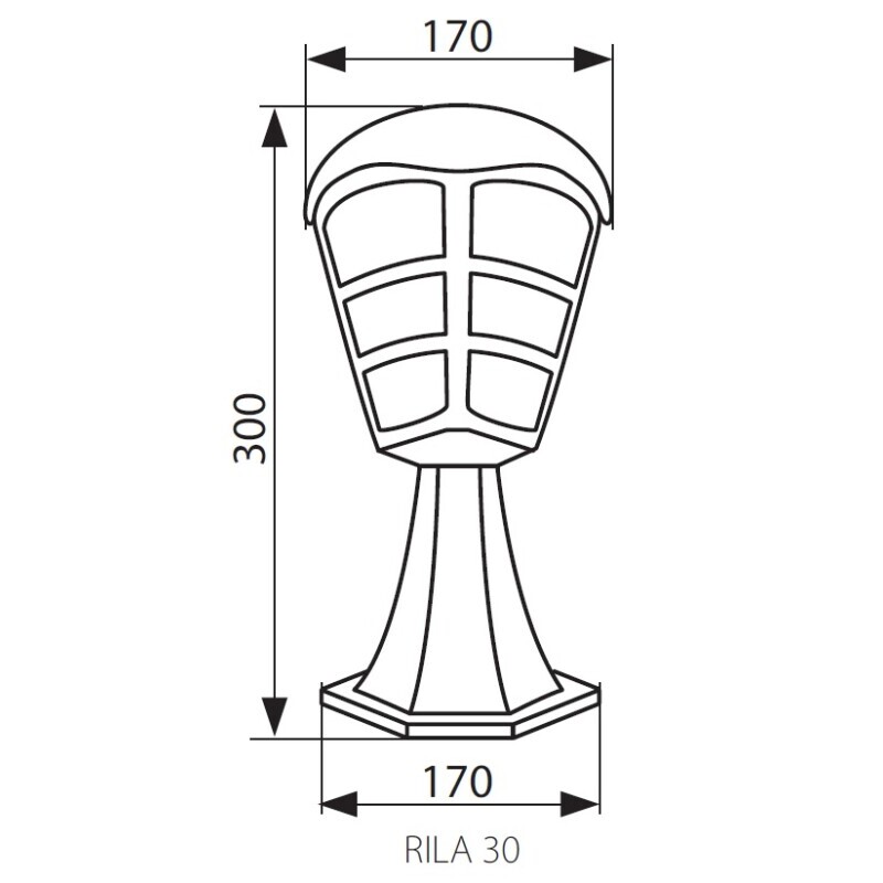Zahradní svítidlo RILA 30
