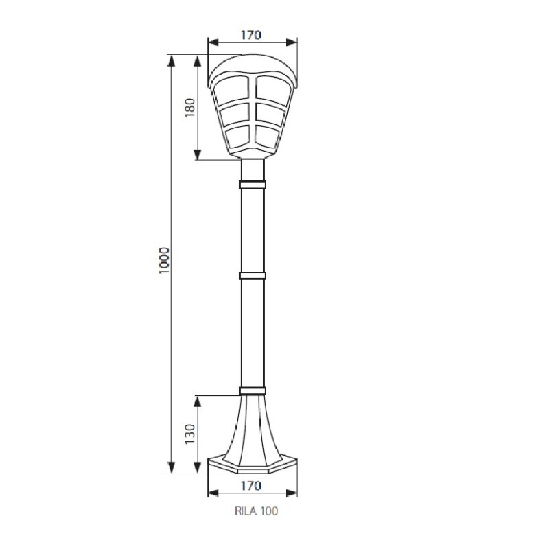 Zahradní svítidlo RILA 100