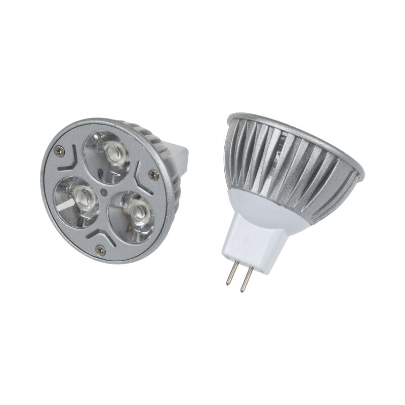 Barevná LED žárovka MR16 3x1W60