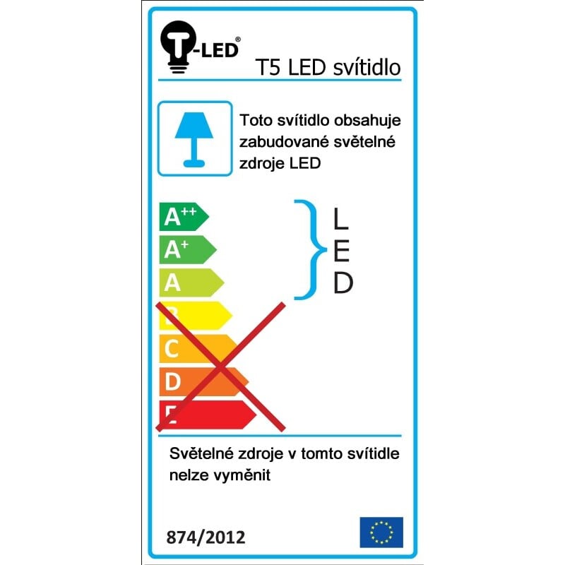 LED svítidlo T5-L120 120cm 18w